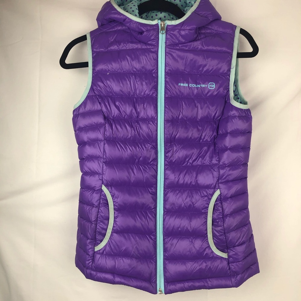 Free country purple and cyan vest